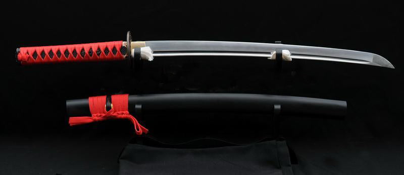 Sharp Hand Forged Full Tang Blade Japanese Samurai Wakizashi Sword Dragon Tsuba - Masamune Swords-Samurai Katana Swords UK For Sale