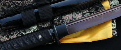 Handmade Japanese Samurai Katana Sword Razor Sharp Red Folded Steel Blade - Masamune Swords-Samurai Katana Swords UK For Sale