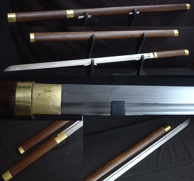 Hand Forged Folded Steel Japanese Samurai Shirasaya Ninja Sword Sharp Edge - Masamune Swords-Samurai Katana Swords UK For Sale