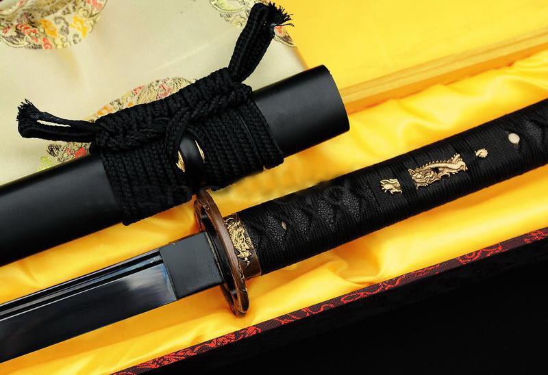 Japanese Samurai Black Steel Sharp Blade Katana Sword - Masamune Swords-Samurai Katana Swords UK For Sale