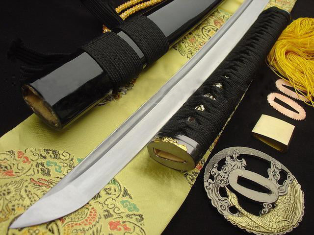 Japanese Sword Samurai Katana Folded Stee Crane Tsuba - Masamune Swords-Samurai Katana Swords UK For Sale