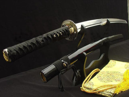 Japanese Sword Samurai Katana Folded Stee Crane Tsuba - Masamune Swords-Samurai Katana Swords UK For Sale