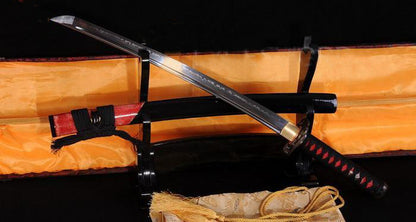 Japanese Wakizashi Sword Clay Tempered Blade Eagle Tsuba - Masamune Swords-Samurai Katana Swords UK For Sale