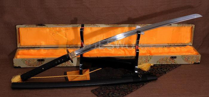 Handmade Japanese Samurai Battle Ready Sword Folded Clay Tempered Blade Katana - Masamune Swords-Samurai Katana Swords UK For Sale