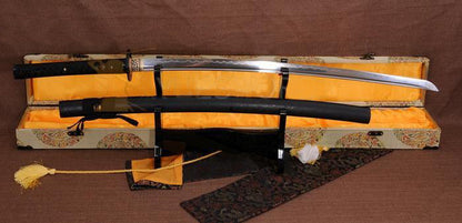 Handmade Japanese Samurai Battle Ready Sword Folded Clay Tempered Blade Katana - Masamune Swords-Samurai Katana Swords UK For Sale