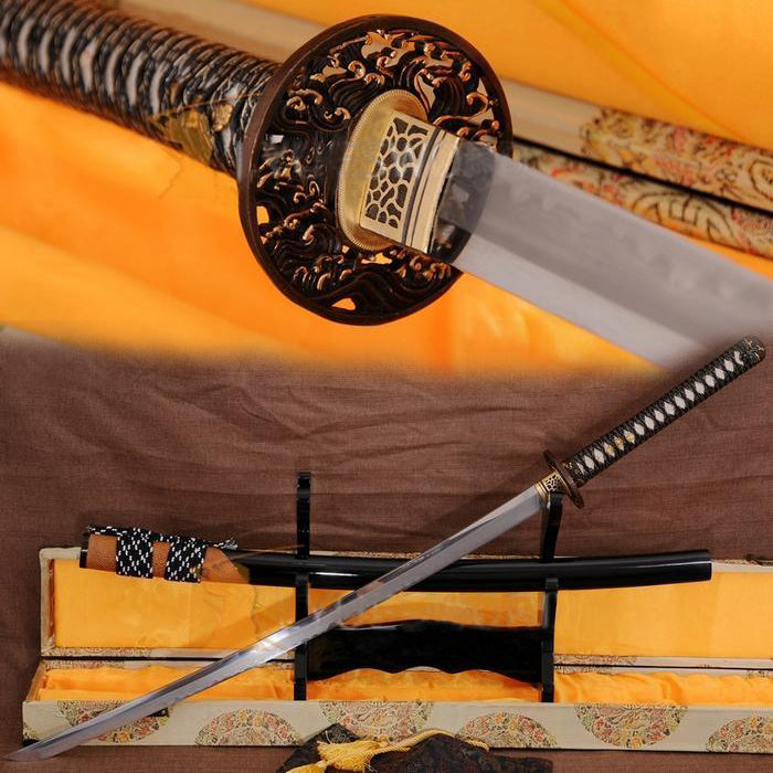 Authentic Clay Tempered Folded Steel Katana Japanese Samurai Sword - Masamune Swords-Samurai Katana Swords UK For Sale