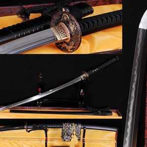 40.6"clay Tempered Folded Steel Japanese Unokubi-zukuri Sword - Masamune Swords-Samurai Katana Swords UK For Sale
