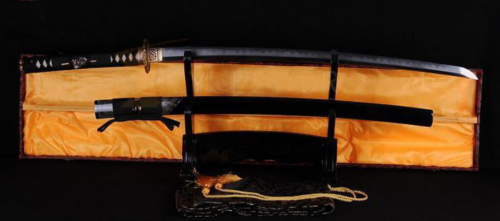 TOP QUALITY JAPANESE SAMURAI SWORD CLAY TEMPERED ABRASIVE FOLDED BLADE KATANA - Masamune Swords-Samurai Katana Swords UK For Sale