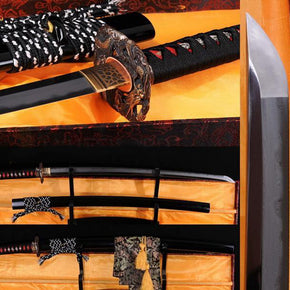 TOP QUALITY JAPANESE SAMURAI SWORD CLAY TEMPERED ABRASIVE FOLDED BLADE KATANA - Masamune Swords-Samurai Katana Swords UK For Sale