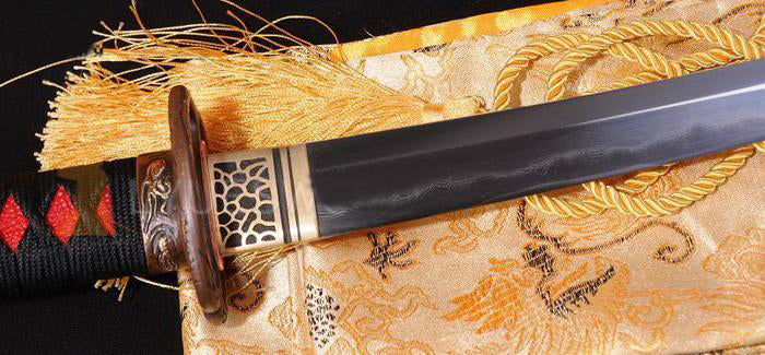 Handmade Foldedsteel Clay Tempered Japanese Sword Tanto Razor Sharp - Masamune Swords-Samurai Katana Swords UK For Sale