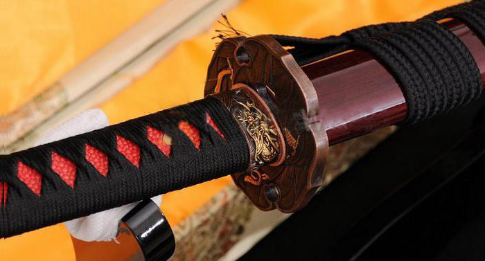 Japanese Samurai Battle Ready Dragon Sword Katana Clay Tempered Full Tang Blade - Masamune Swords-Samurai Katana Swords UK For Sale