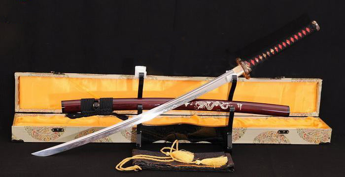 Japanese Samurai Battle Ready Dragon Sword Katana Clay Tempered Full Tang Blade - Masamune Swords-Samurai Katana Swords UK For Sale