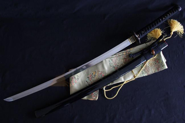 HANDMADE JAPANESE SAMURAI SWORD FOLDED STEEL CLAY TEMPERED KATANA SHARP BLADE - Masamune Swords-Samurai Katana Swords UK For Sale