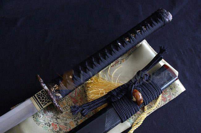 HANDMADE JAPANESE SAMURAI SWORD FOLDED STEEL CLAY TEMPERED KATANA SHARP BLADE - Masamune Swords-Samurai Katana Swords UK For Sale