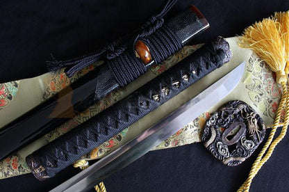 HANDMADE JAPANESE SAMURAI SWORD FOLDED STEEL CLAY TEMPERED KATANA SHARP BLADE - Masamune Swords-Samurai Katana Swords UK For Sale