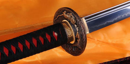 RAZOR SHARP CLAY TEMPERED JAPANESE SAMURIA SWORD KATANA TIGER TSUBA - Masamune Swords-Samurai Katana Swords UK For Sale