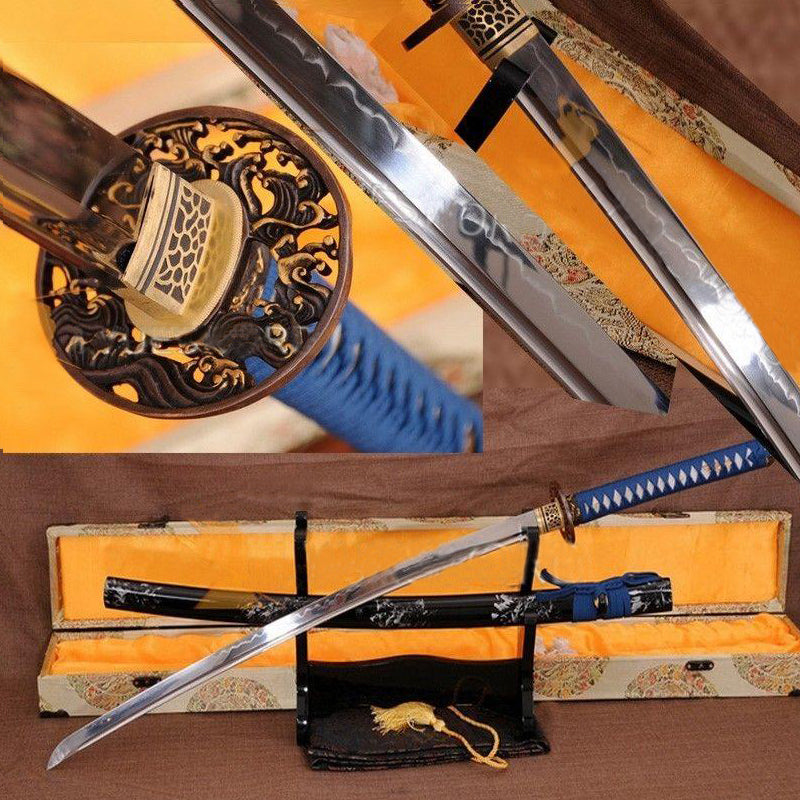 Clay Tempered Japanese Samurai Sword Katana Battle Ready Sharp - Masamune Swords-Samurai Katana Swords UK For Sale