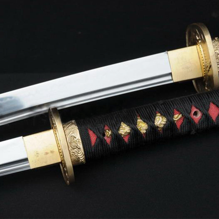 Handmade Full Tang Blade Japanese Samurai Sword Set (katana+wakizashi) - Masamune Swords-Samurai Katana Swords UK For Sale