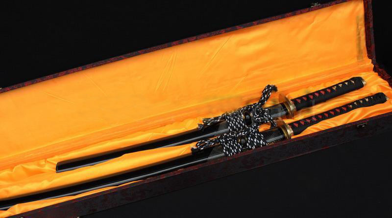 Handmade Full Tang Blade Japanese Samurai Sword Set (katana+wakizashi) - Masamune Swords-Samurai Katana Swords UK For Sale