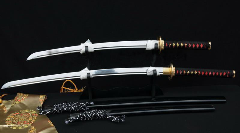 Handmade Full Tang Blade Japanese Samurai Sword Set (katana+wakizashi) - Masamune Swords-Samurai Katana Swords UK For Sale