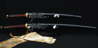 Handmade Full Tang Blade Japanese Samurai Sword Set (katana+wakizashi) - Masamune Swords-Samurai Katana Swords UK For Sale