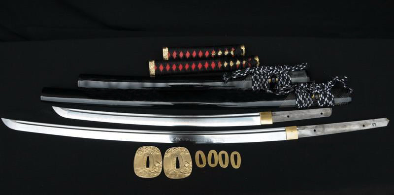 Handmade Full Tang Blade Japanese Samurai Sword Set (katana+wakizashi) - Masamune Swords-Samurai Katana Swords UK For Sale